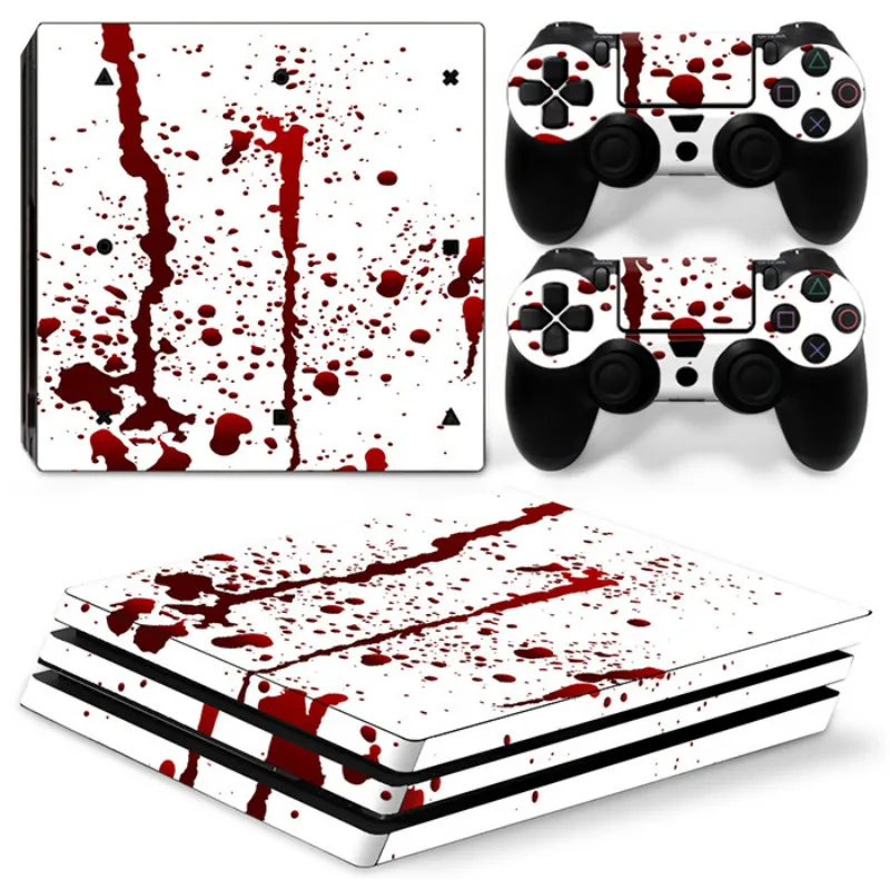 Многоцветная Виниловая наклейка для PS4 Pro консоль + 2 контроллера PCV Sony Playstation 4