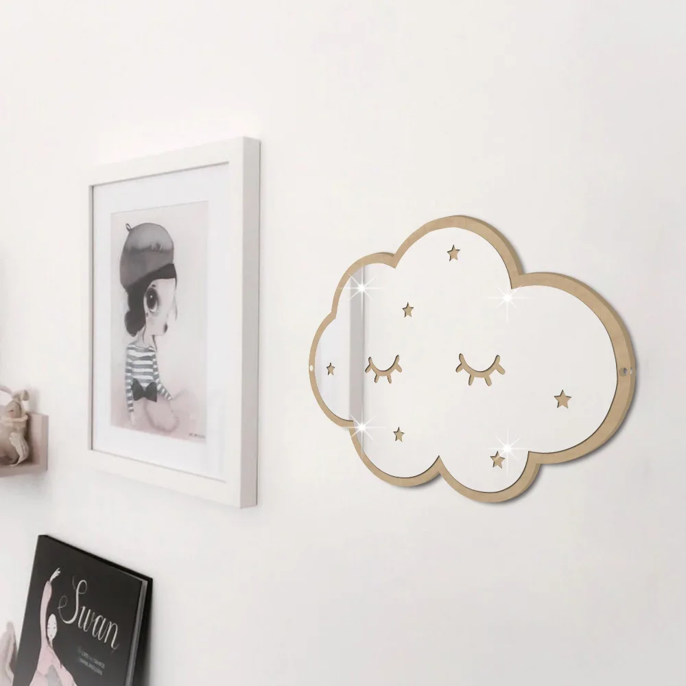 Зеркальное зеркало в скандинавском стиле с деревянной рамкой|mirror with frame|mirror