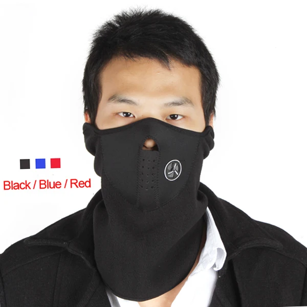 Дешевая Неопреновая велосипедная зимняя маска для лица грелка шеи катания на