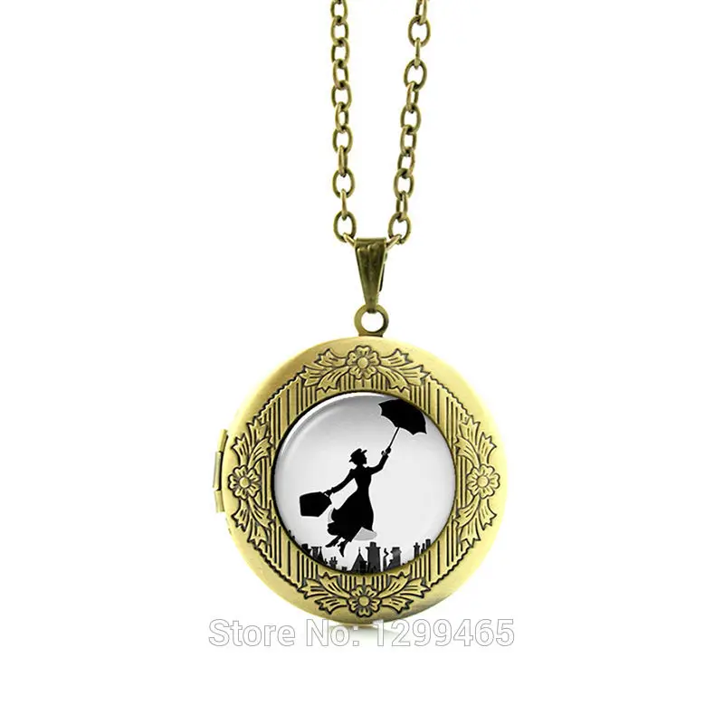 Collares Collier Мода Mary Poppins кулон, фигурный медальон кулон, mary Воротник Ожерелье Арт Комплект ювелирного изделия N716