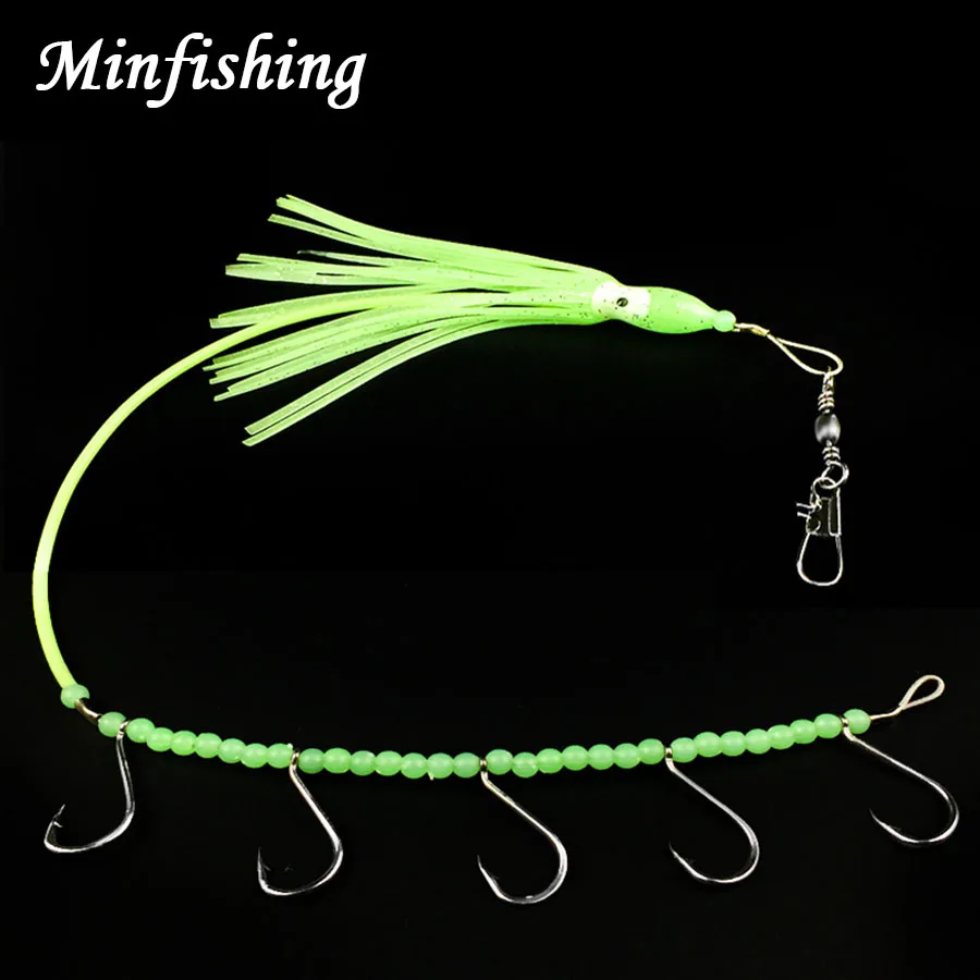 2 шт. светящиеся мягкие рыболовные приманки с острым рыболовным крючком и