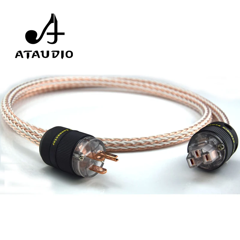 ATAUDIO HIFI 12TC силовой кабель высокого качества 6N OCC Hifi шнур питания с американской