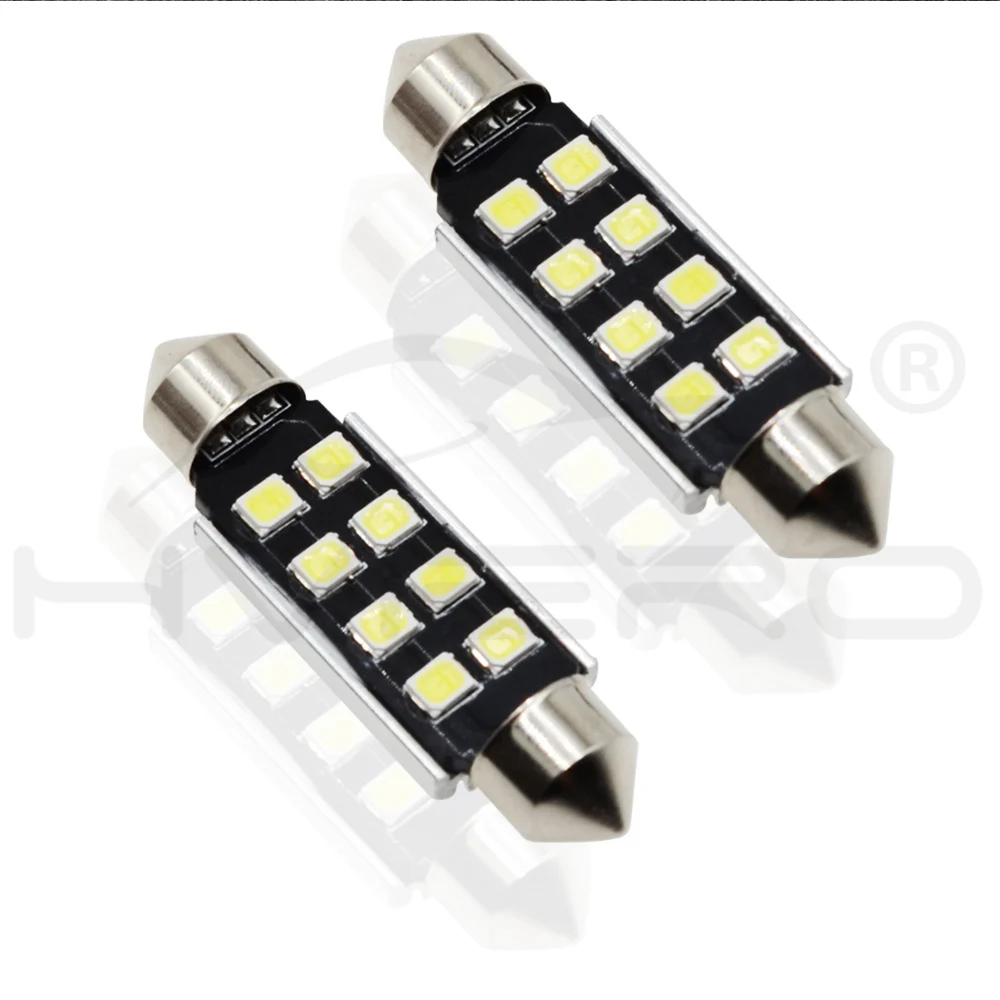 Белый 2835 8Led Купол гирлянда светильник Canbus C5W C10W Led 36 мм 39 мм 42 мм Авто Автомобильное светодиодное освещение для Чтения номерного знака двери резервная лампа