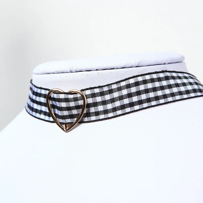 Панк 2020 модная новинка цепь до ключицы Геометрическая Любовь ткань Черное