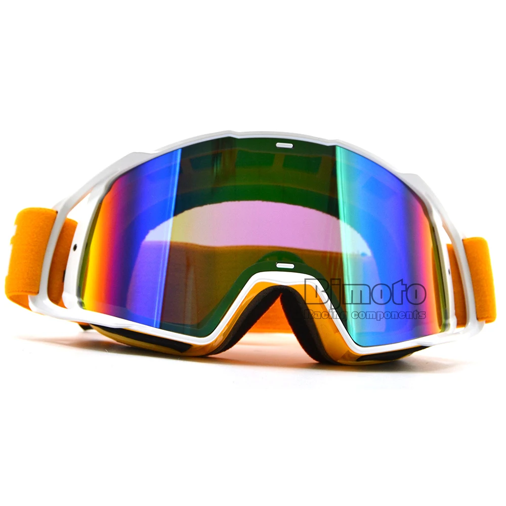 BJMOTO оранжевый мотоцикл Gafas с УФ-объективом спортивные гонки по бездорожью Oculos Lunette очки для мотокросса очки
