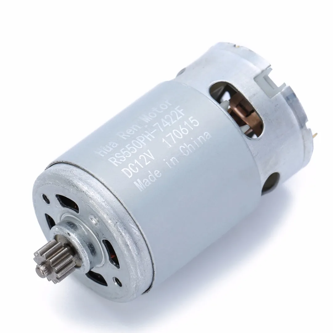 Металлический двигатель RS550 12 зубчатых передач диаметр вала 3 мм 1 шт. В 16 8 в 21 для