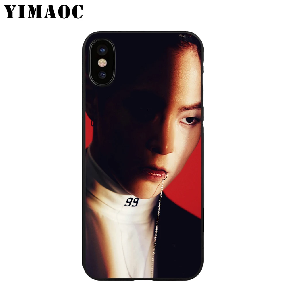 YIMAOC EXO baekhyun полосы Мягкий ТПУ Черный силиконовый чехол для iPhone X или 10 8 7 6S Plus 5 5S SE Xr