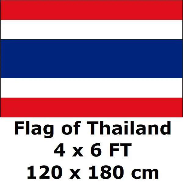 

Thailand Flag 120 X 180 CM 100D Polyester Thai Thailander Flags And Banners National Flag Country Banner For Home Decor