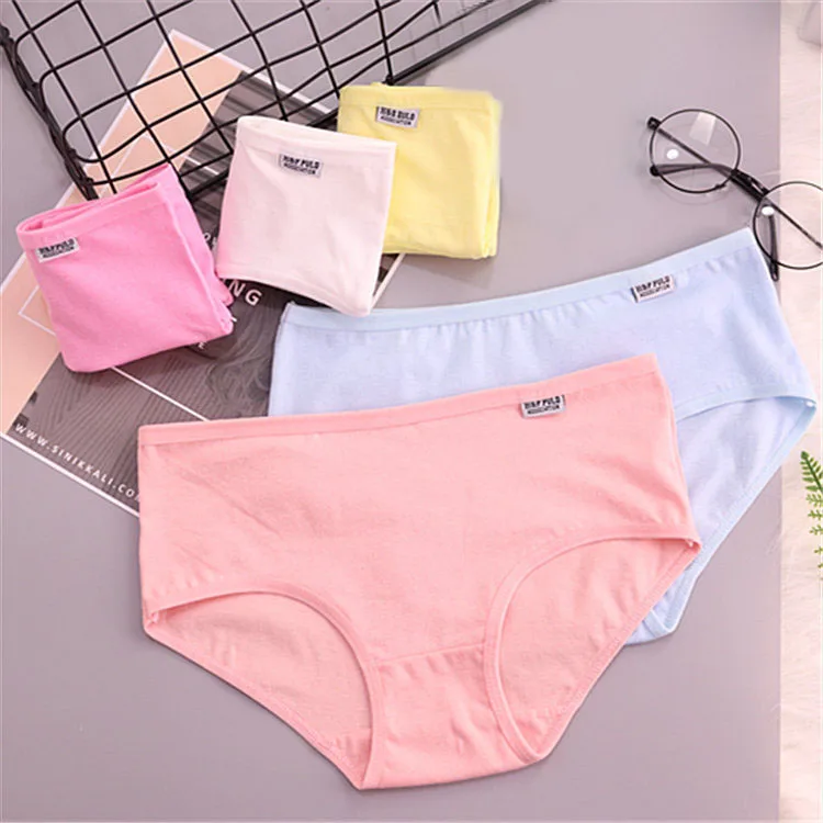5 pcs 5 шт./лот, нижнее белье, женские трусики хлопковые трусы для девочек, сексуальное нижнее белье с милым принтом Calcinha, кружевные шорты, женские трусы - Цвет: 5 pcs