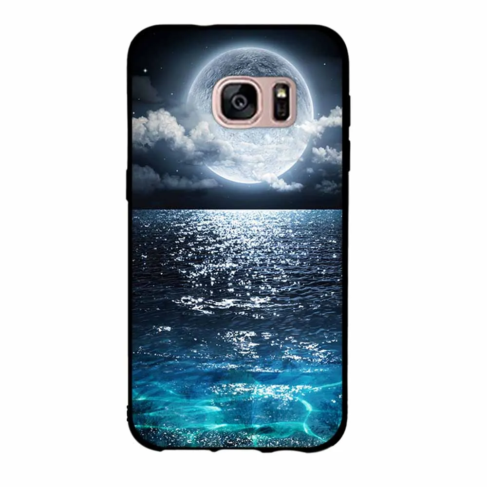 3D рельефный чехол для samsung Galaxy S7 G930 G930F G930W8 Мягкий ТПУ силиконовый Fundas | Мобильные