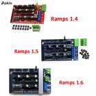 Aokin пандусы 1,4 Управление Лер пандусы 1,6 расширения управление доска с радиатором обновлен пандусы 1,4 1,5 Для Arduino 3d принтеры доска
