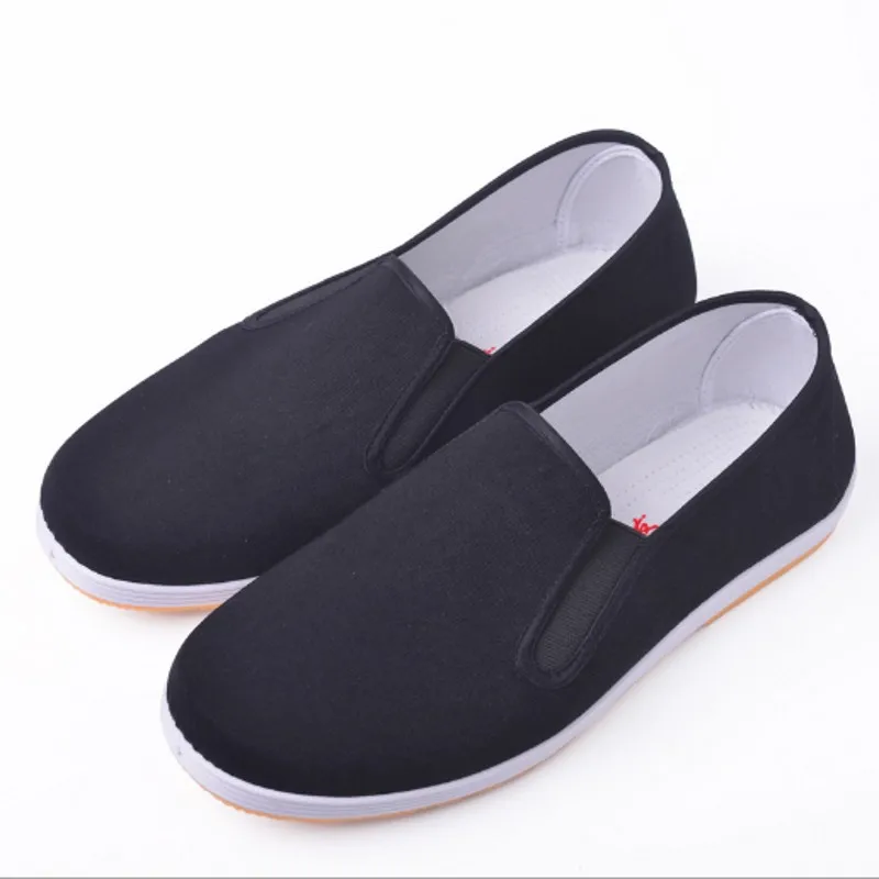 Chinese Kung Fu shoes Black Cotton Shoes Vintage  Wing Chun Tai Chi Slipper Martial Art Pure Cotton Shoes Wushu shoes