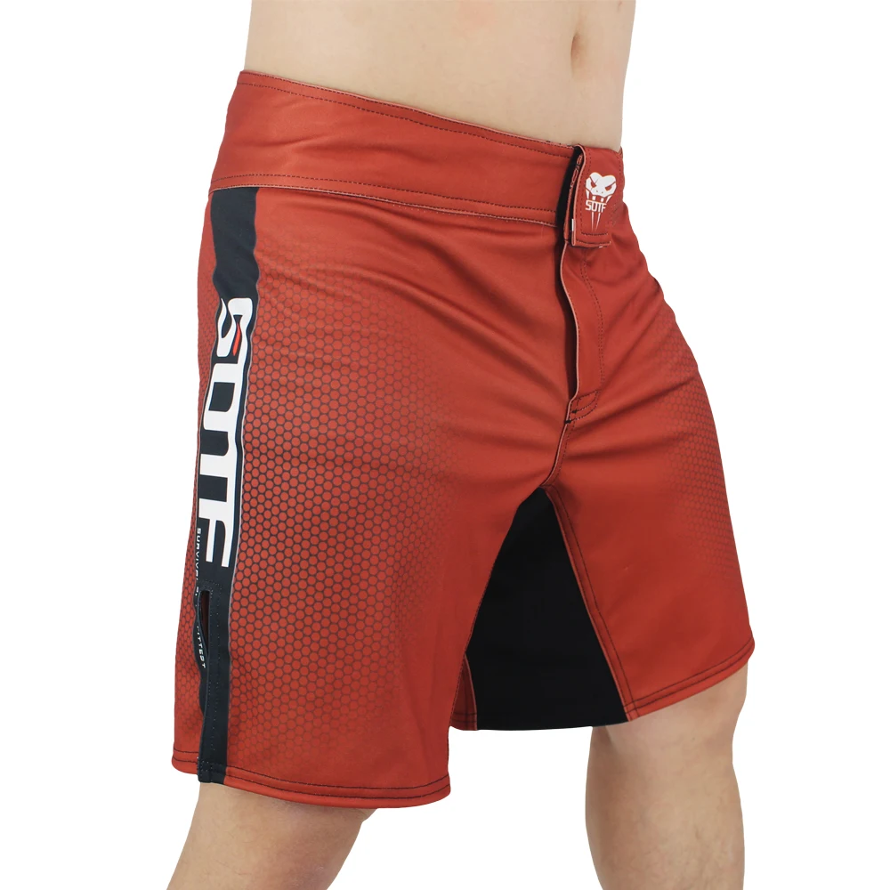 SOTF mma взрослые веномус змея белые красные геометрические боксерские шорты Тигр