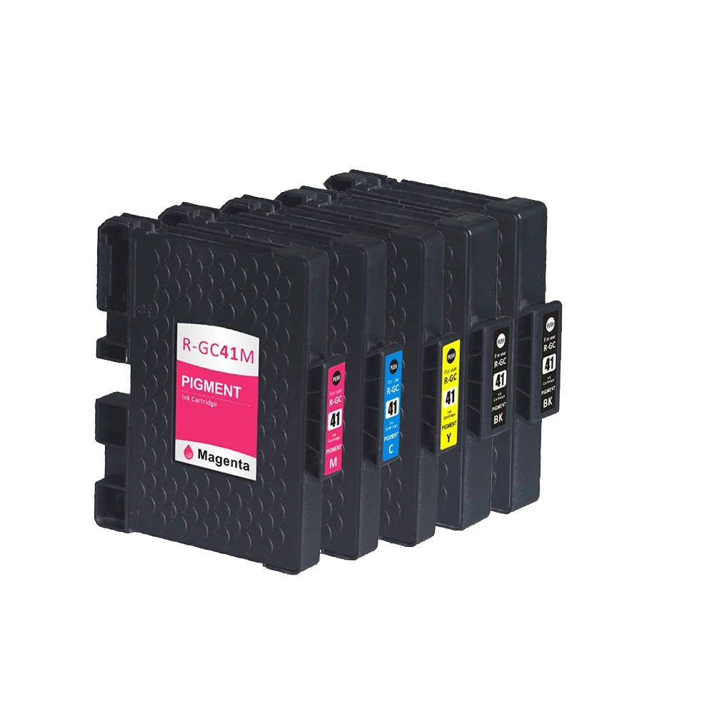 Чернильный картридж LCL GC41 GC41K GC41C GC41M GC41Y GC 41 (5 упаковок) совместимый с Ricoh IPSiO SG