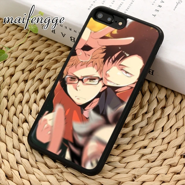 Maifengge аниме tsukishima kei Haikyuu чехол для телефона iPhone 5 6 6s 7 8 plus 11 12 Pro X XR XS max Samsung S7 S8 S9