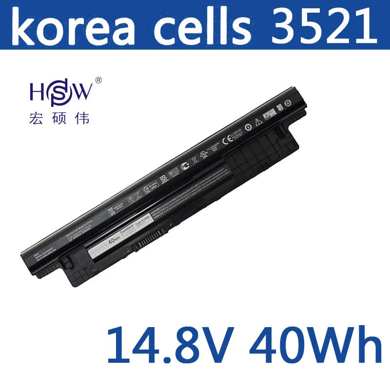 HSW Аккумулятор ноутбука 14,8 V 40WH для DELL INSPIRON 17R 5721 17 3721 15R 5521 15 3521 14R 5421 14 3421 VOSTRO 2521 2421 батарея
