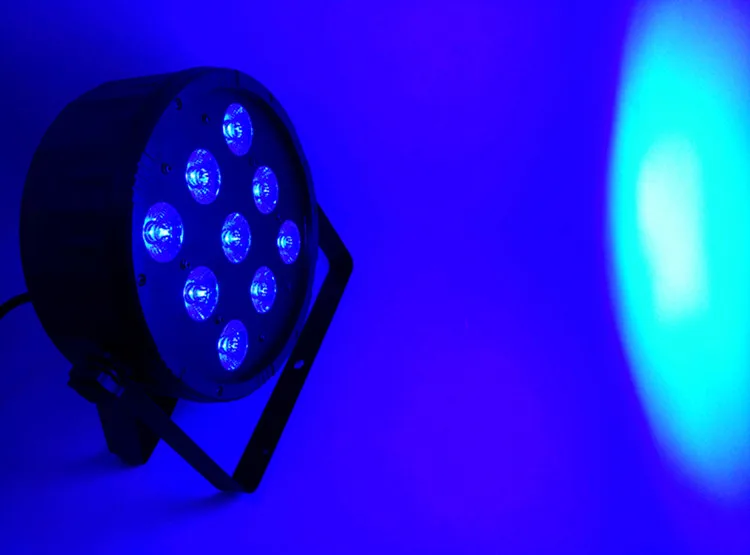 Стирка свадьба свет 9x12 Вт RGBW 4in1 DJ LED плоским Par этапа стирки 4 шт в партии