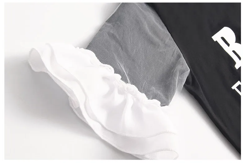 Платья для девочек-подростков кружевные лоскутные платья с расклешенными