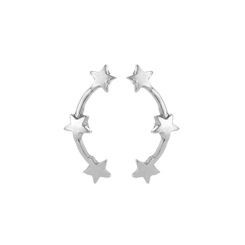 Fashion Accessories Chromophous Sparkling Shining Full Bore Little Star Stud Earrings | Украшения и аксессуары