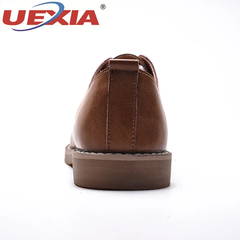 UEXIA Свадебные оксфорды мужская кожаная обувь модные Повседневное острым Топ