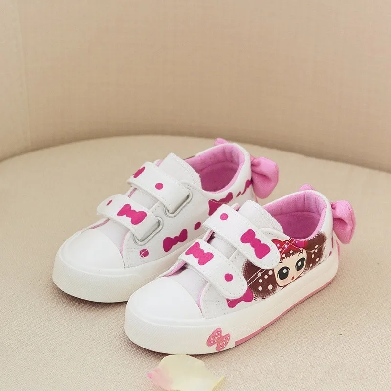 Детские парусиновые туфли CNFSNJ с рисунком для девочек весна-осень 2020 кроссовки из