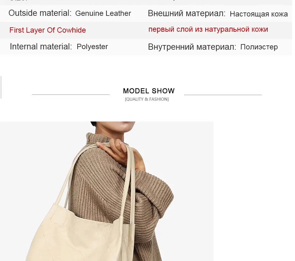 Женская кожаная бежевая сумка-мешок, роскошные сумки через плечо, женские повседневные сумки, Большая вместительная женская сумка для покупок, сумки