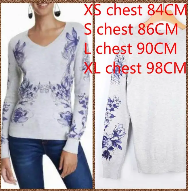 15 XS-XL Хлопок испанский DEG весна и осень вязаный свитер XS-XXL - Цвет: 15 XS-XL
