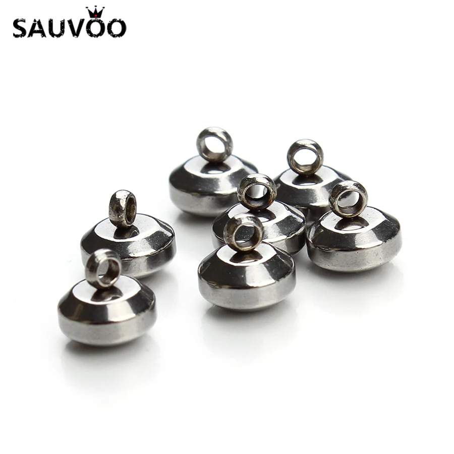 50 шт. подвески из нержавеющей стали 6 х6 мм|bails for pendants|charm bails beadssilver pendant bail |