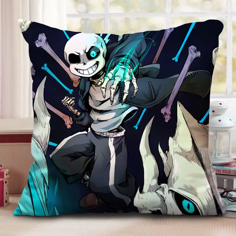 21 Игра Undertale Косплей Prop Sans Подушка модная квадратная подушка автомобильный диван поясная подушка Двусторонняя граф Подушка Рождественский подарок - Цвет: 21