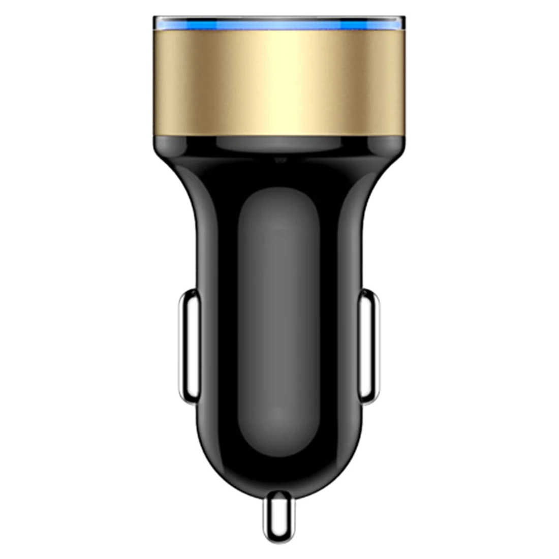 Новое поступление 3.1A устройство для автомобиля с двумя портами USB Зарядное устройство 2 Порты и разъёмы ЖК-дисплей Дисплей 12-24V прикуриватель зажигалка Адаптер для быстрого автомобильного Зарядное устройство Мощность адаптер - Название цвета: Local gold