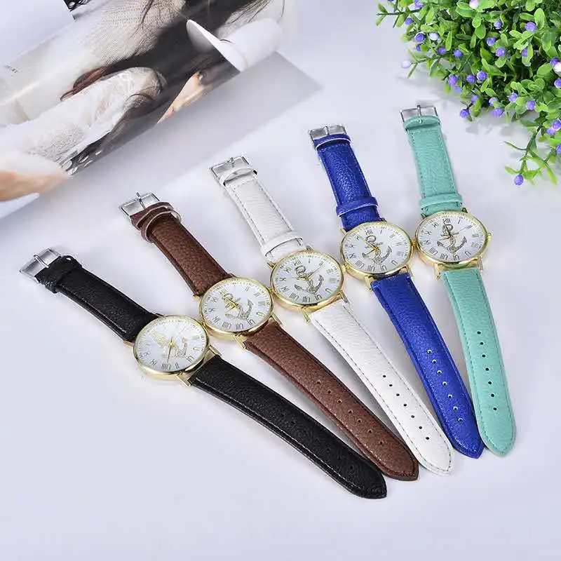 Продаем простые часы с рисунком якоря женские часы|Часы для любимого| |