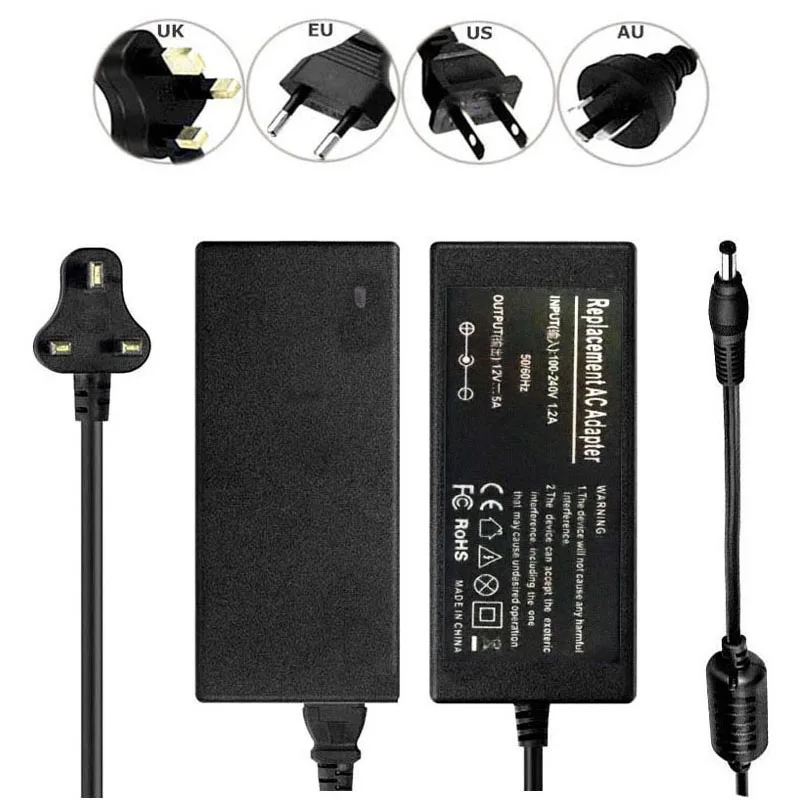 Адаптер переменного тока для DVE DSA 60W 12 1 12060 настенное зарядное устройство