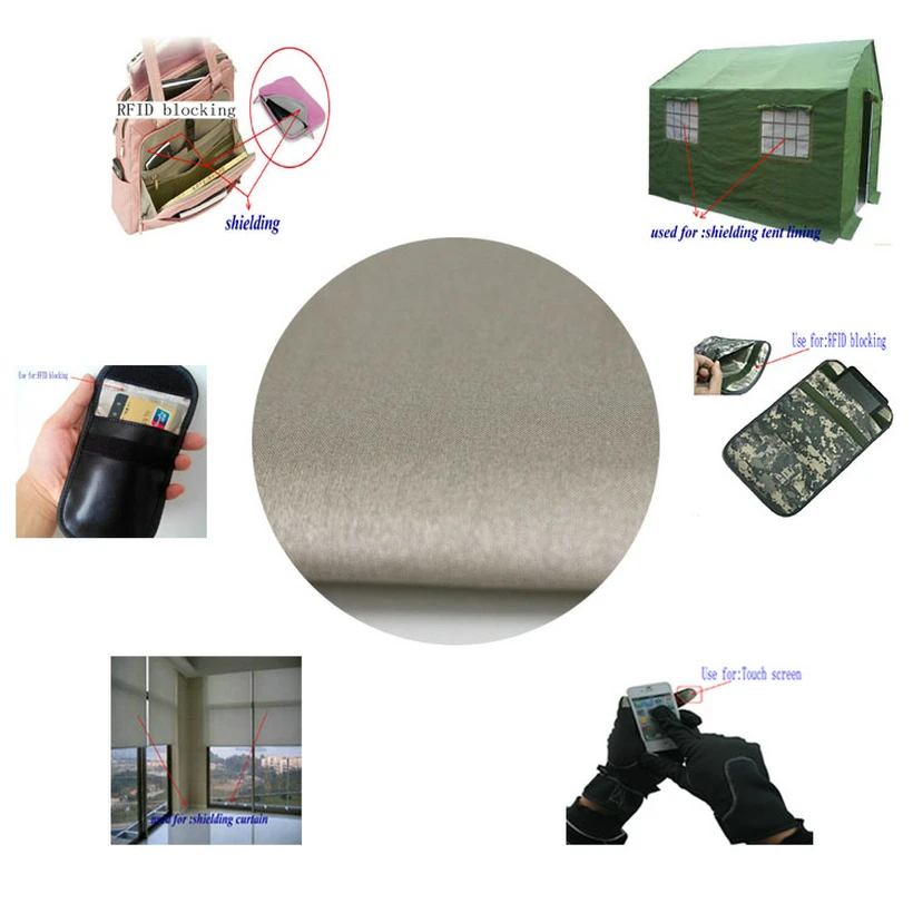 

BLOCK EMF EMI RFID Radiation Shielding Fabric