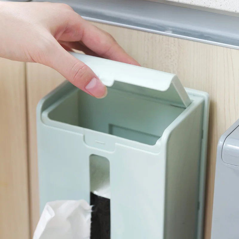 Настенный пластиковый мешок для мусора коробка сбора кухонных экстрактов