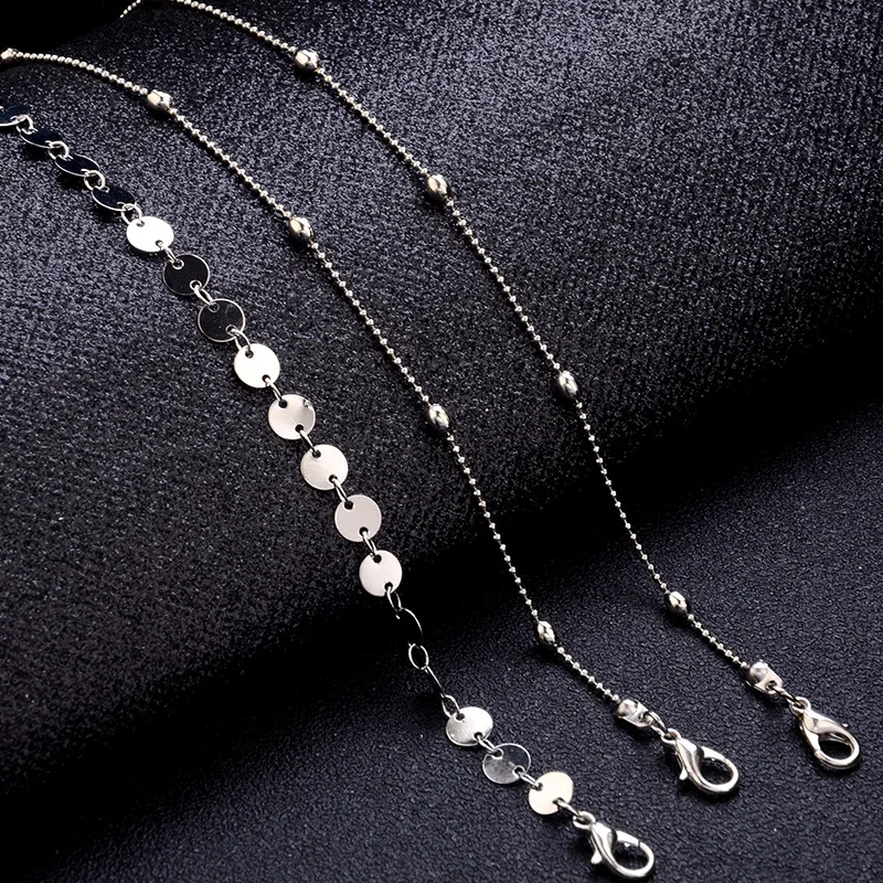 Модный набор ножных браслетов с кристаллами винтажный браслет ручной работы для