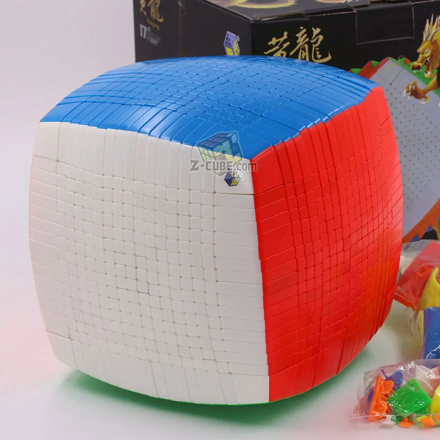 Волшебный куб-головоломка YuXin HuangLong 10x10x10 11x11x11 17x17x17 10x10 11x11 17x17 высокий уровень сложная развивающая игрушка twist wisdom - Цвет: 17x17 Bright Color