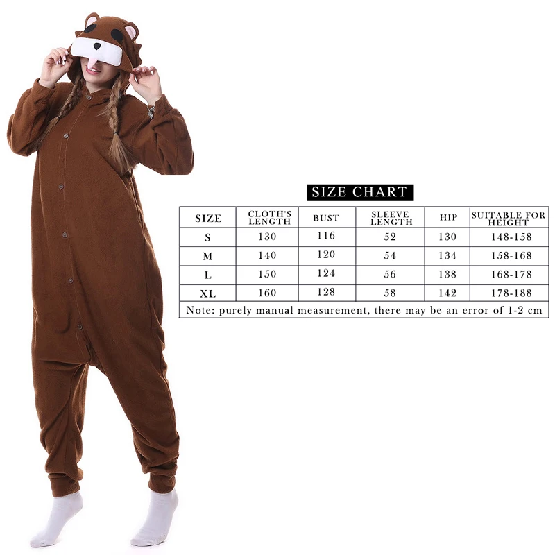 Аниме кигуруми костюм Kumamon животных Медведь Onesie пижамы для взрослых мужчин женщин Косплей мягкий теплый зимний комбинезон одежда для сна