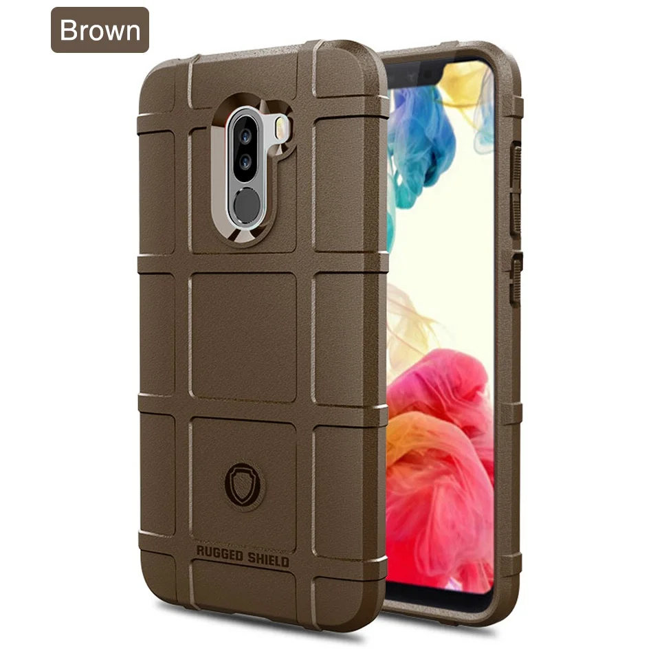 Brown Красный чехол для mi 6 Pro, противоударный защитный чехол для Xiao mi Pocophone F1, чехол для Xio mi Red mi Note 5 Pro 5 Plus 6A mi A2 lite Full 360 - Цвет: Brown