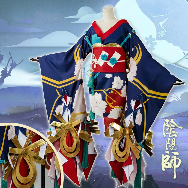 Косплей костюм Cos Onmyoji Inyodo красивая кожа Сакура путь Инь и Ян кимоно | Тематическая