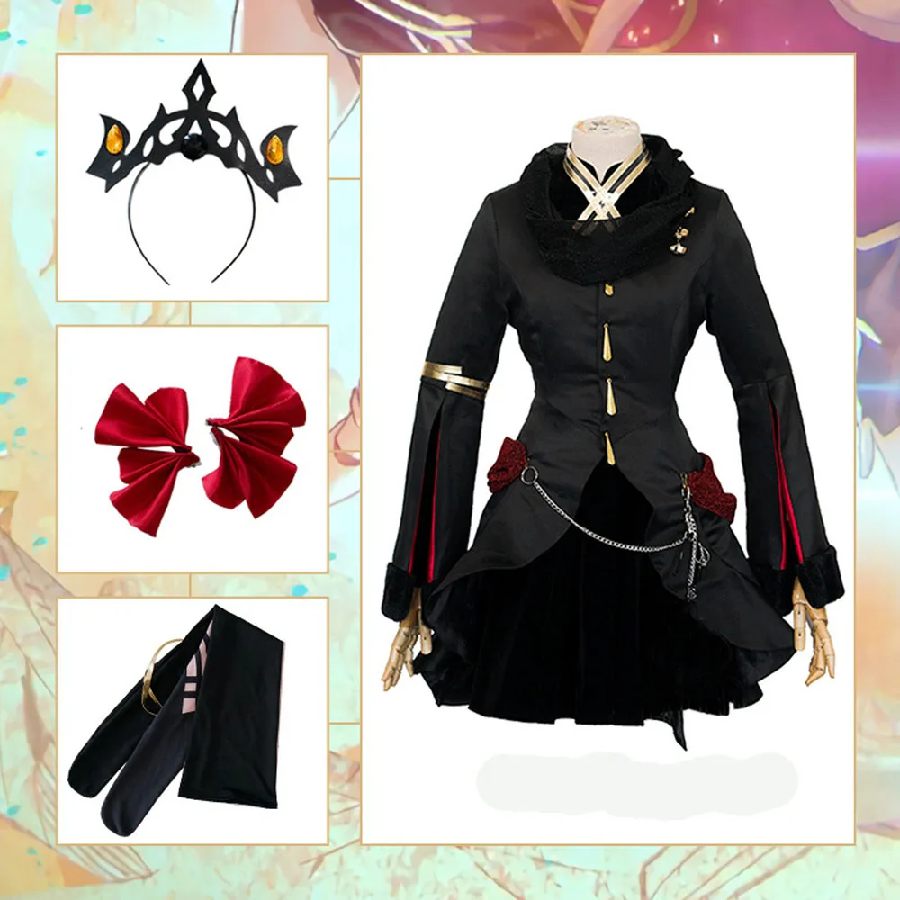 VEVEFHUANG Горячая игра Fate/Grand Order служанка Ereshkigal Irkalla косплей костюм черный Хэллоуин