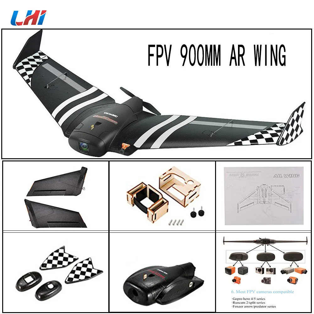 Новый Топ AR. Wing 900 мм размах крыльев EPP FPV летающее крыло фиксированное RC D самолет
