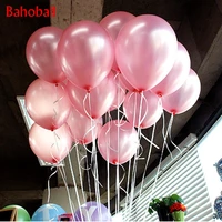 10pcslot 10inch pearl pink latex balloons inflatable wedding decorations air balls happy birthday party supplies float balloons
