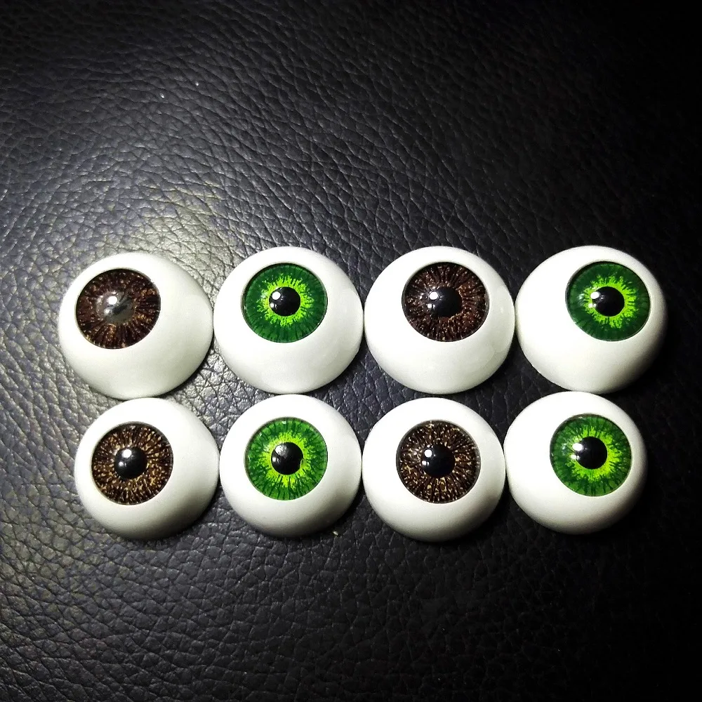 Глаза кукольные полукруглые 40 шт. (20 пар) 20 мм/22 мм |