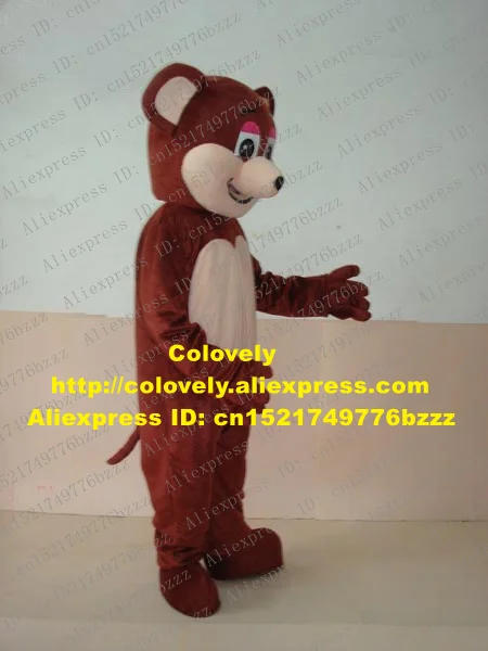 Подобный костюм коричневого медведя маскарадный Mascotte Ursus Arctos с большими черными