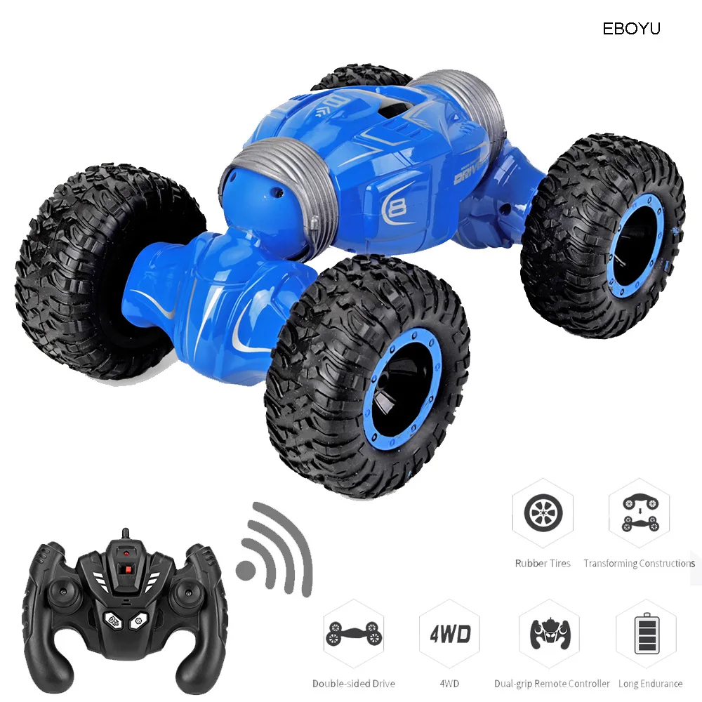JJRC Q70 Радиоуправляемый автомобиль 2,4 ГГц 1:16 Радиоуправляемый трюковый автомобиль 4WD 15 км/ч Двусторонняя ФИП-деформация Альпинизм Радиоуправляемый монстр-рок-гусеничный