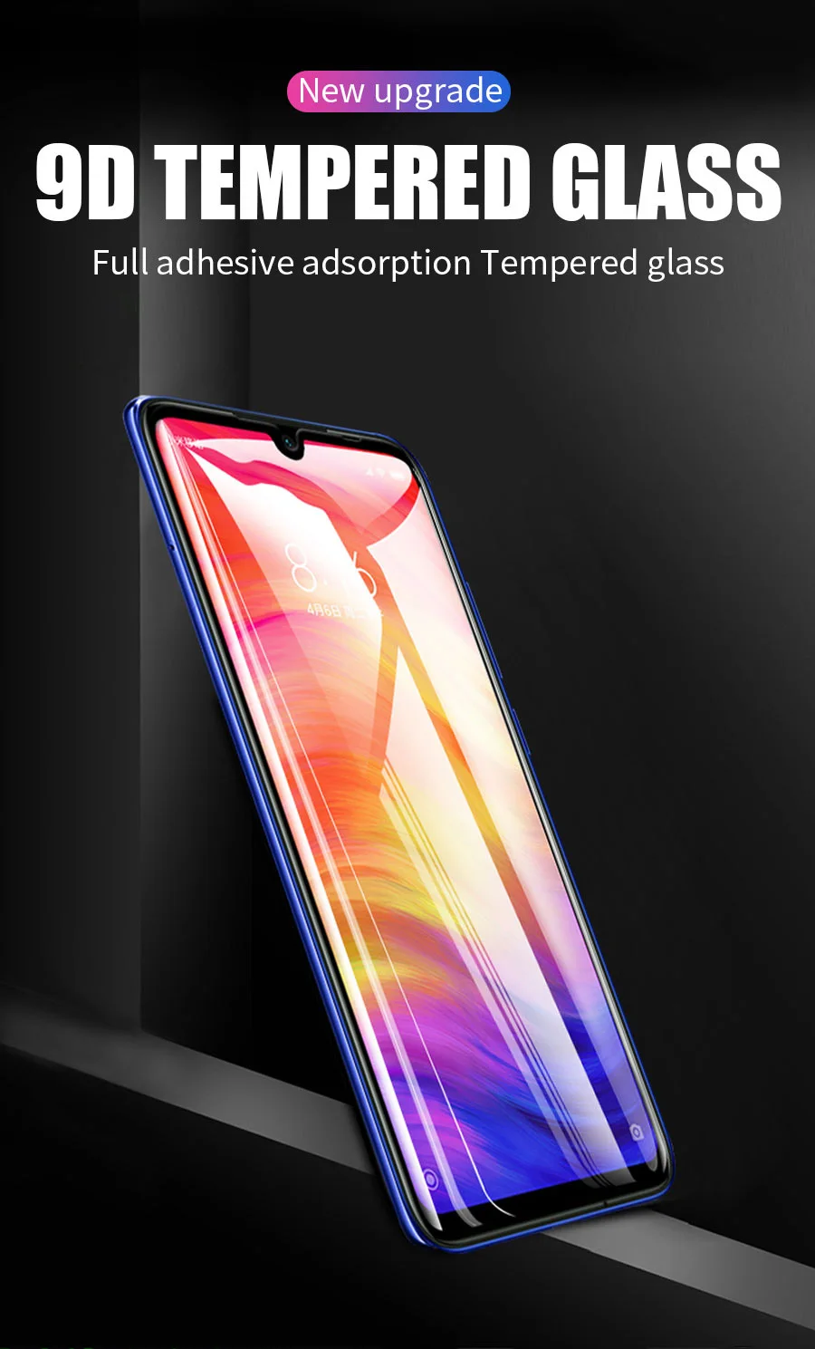 Полное клеевое закаленное стекло KEYSION для Xiao mi Red mi Note 7 6 Pro mi 9 SE 8Lite Pocophone F1 A2 Lite Red mi 7 защитная крышка для экрана