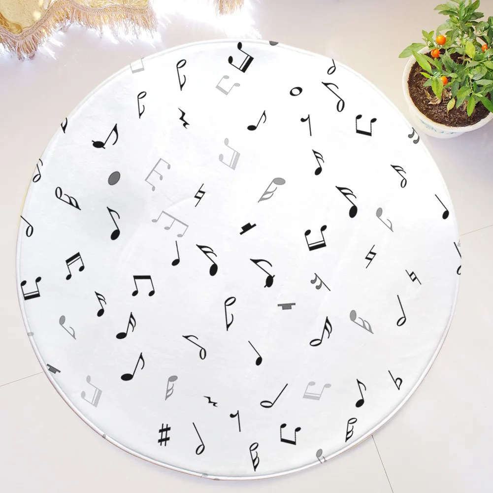 Zeegle Disc Printed Round Carpet For Living Room Children Bedroom Rugs Baby Carpets Computer Chair Floor Mats Cloakroom | Дом и сад