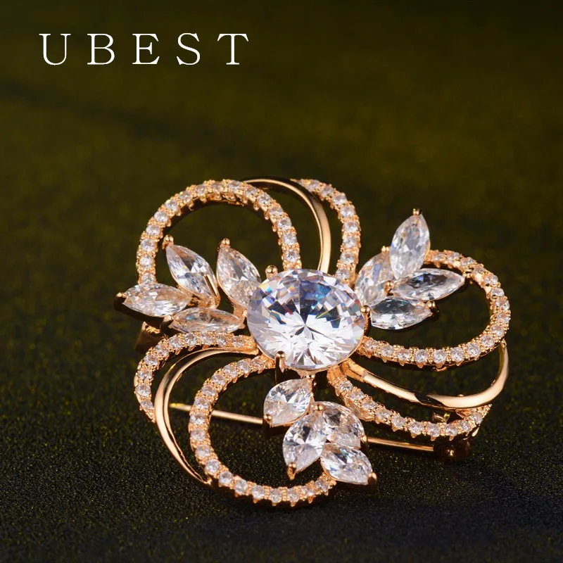 UBEST Новое поступление красочные цветочные броши для женщин Свободное пальто