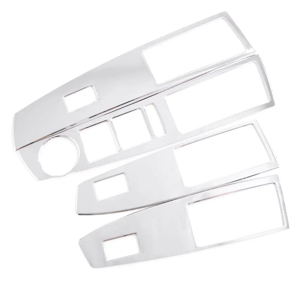 

For Chevrolet Cruze 4PCS Stainless Steel Car Interior Door Window Lift Glass Switch Buttons Cover Molding Car Styling