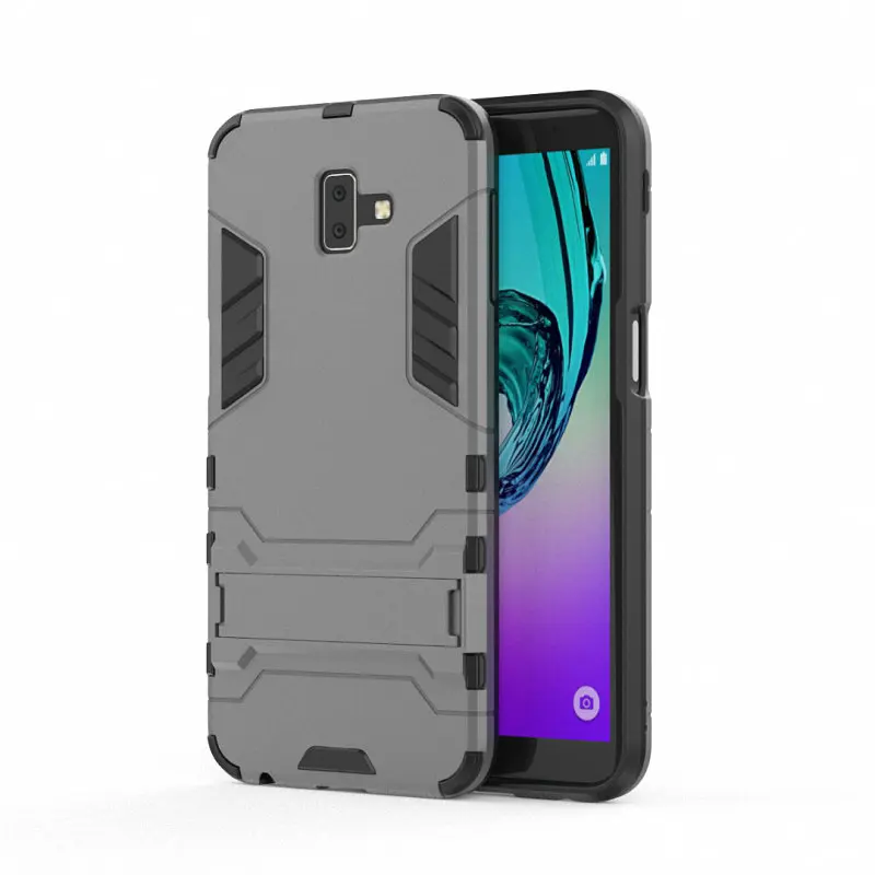 Для Samsung Galaxy J6 Plus + SM-J610F ударопрочный Прочный ПК ТПУ чехол для телефона 2018 J600F
